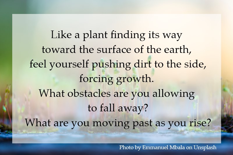 What are you moving past as you rise?