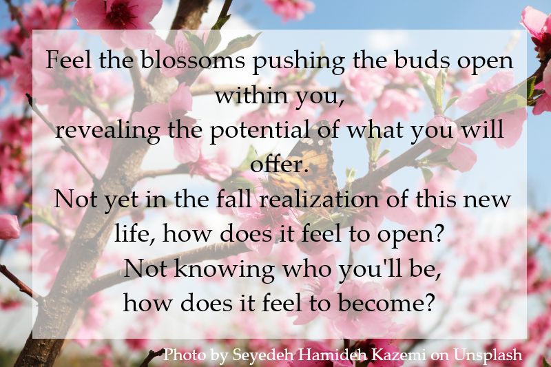 Not yet in the fall realization of this new life, how does it feel to open?